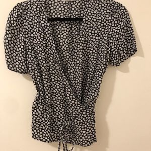 Reformation wrap top floral